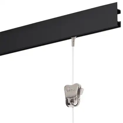 Cliprail Max Galleriskinne SORT 150 cm
