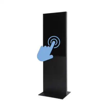 Smart Line Digital Totem SORT med 43" Samsung Touch Skærm