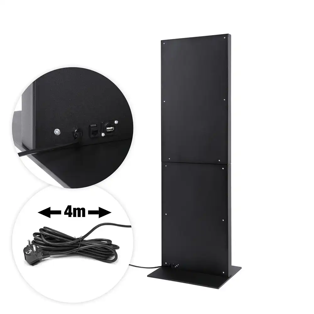 Smart Line Digital Totem SORT med 55″ Samsung Touch Skærm - Billede 4
