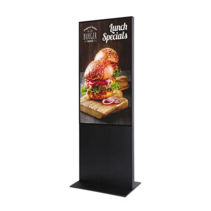 Smart Line Digital Totem SORT med 55" Samsung Skærm