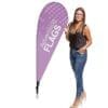 BeachFlag dråbeformet 58x143