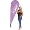 BeachFlag dråbeformet 69 x 181