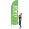 BeachFlag 78x285 cm i vinge form