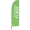BeachFlag 78x285 cm i vinge form - Billede 5