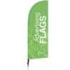 BeachFlag 65x194 cm i vinge form - Billede 5