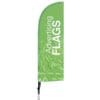 BeachFlag 47x156 cm i vinge form - Billede 5