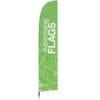 BeachFlag 78x403 cm i vinge form - Billede 5