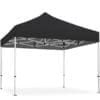 Fest telt Lux sort 3 x 3 meter - med alu-loft