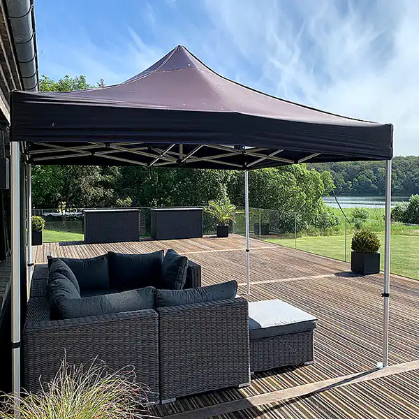 Fest telt Lux sort 3 x 3 meter - med alu-loft - Billede 2