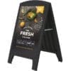 Gadeskilt A1 Easy Pop-Up i robust sort plast