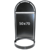Gotic Gadeskilt 50x70 med rund metalfod - Billede 4