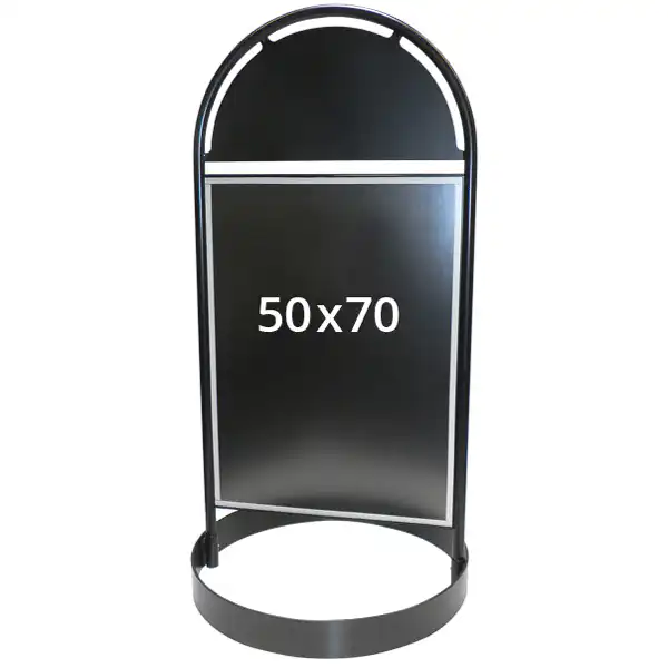 Gotic Gadeskilt 50x70 med rund metalfod - Billede 4