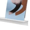 Gallerihylde Grip-up i hvid lakeret aluminium