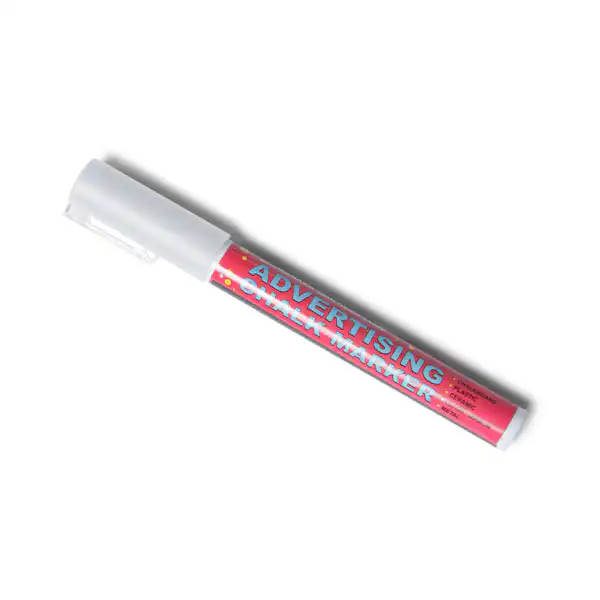 Kridt marker pen 3 mm Hvid