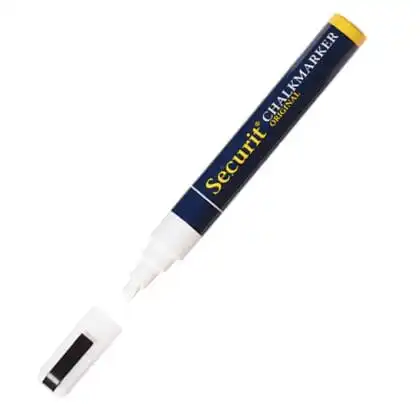 Hvid kridt marker pen 6 mm nib