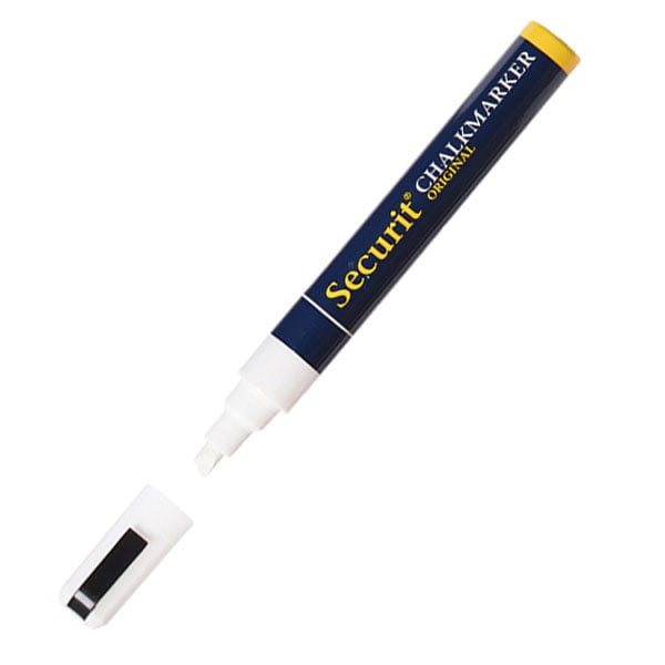 Hvid kridt marker pen 6 mm nib