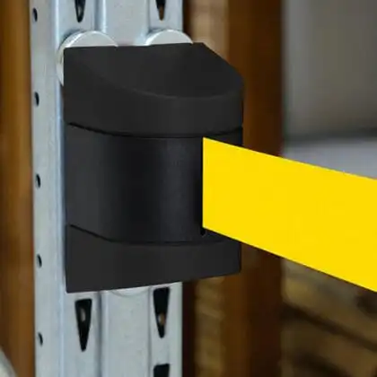 Køleder magnetisk væg sort med 460 cm gul sele