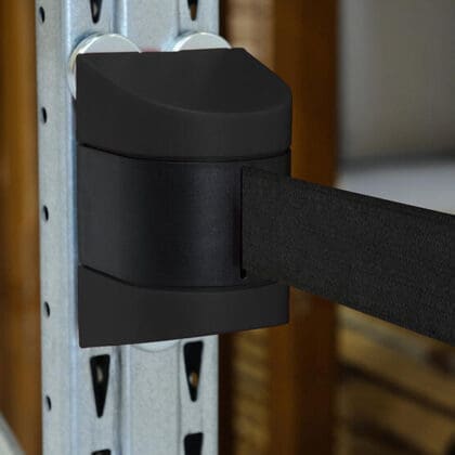 Køleder magnetisk væg sort med 460 cm sort sele