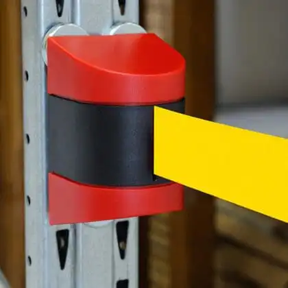 Køleder magnetisk væg sort/rød med 460 cm gul sele