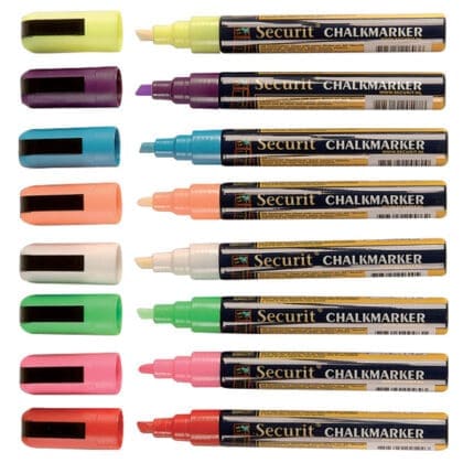 Blå kridt marker pen 6 mm nib