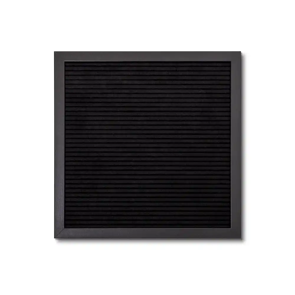 Sort Bogstavstavle 30x30 cm med sort ramme - Billede 2