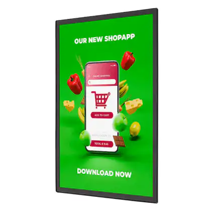 Magnet Plakat Ramme Slim Sort