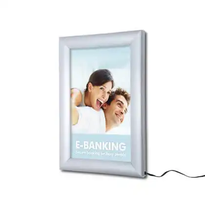 LED Snapramme - Lysramme væg - A4