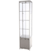 LED udstillingsmontre 45x200x45 cm med underskab