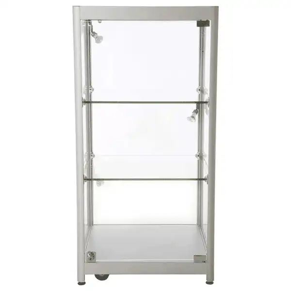 LED udstillingsmontre 45x90x45 cm i aluminium og glas-02