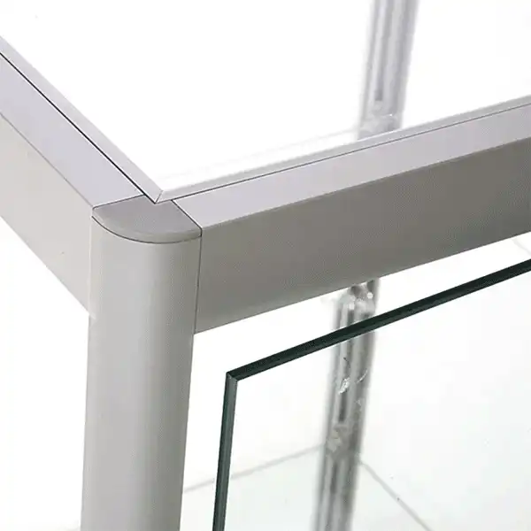 LED udstillingsmontre 45x90x45 cm i aluminium og glas-01