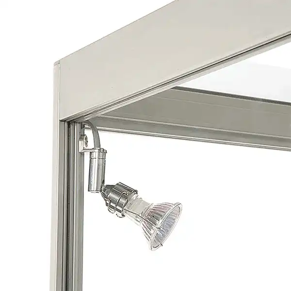 LED udstillingsmontre 45x90x45 cm i aluminium og glas-02