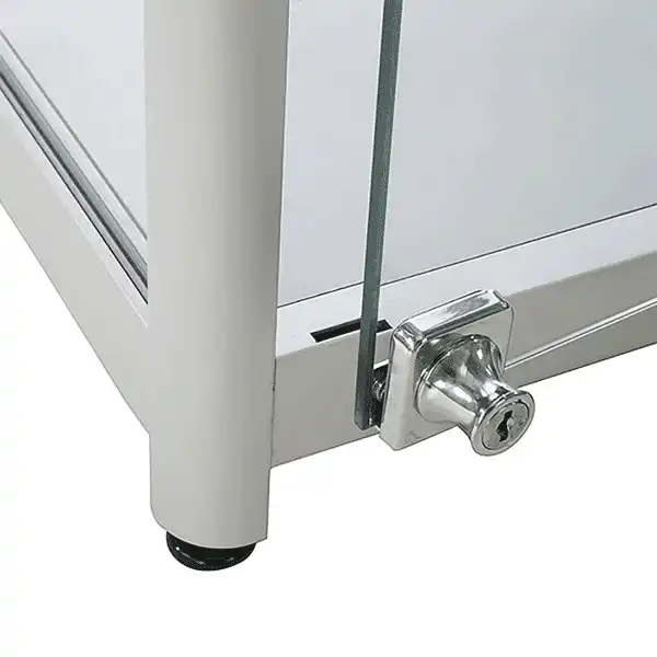 LED udstillingsmontre 45x90x45 cm i aluminium og glas-03