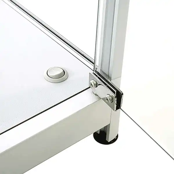 LED udstillingsmontre 45x90x45 cm i aluminium og glas-04