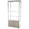 LED udstillingsmontre 90x200x45 cm med underskab