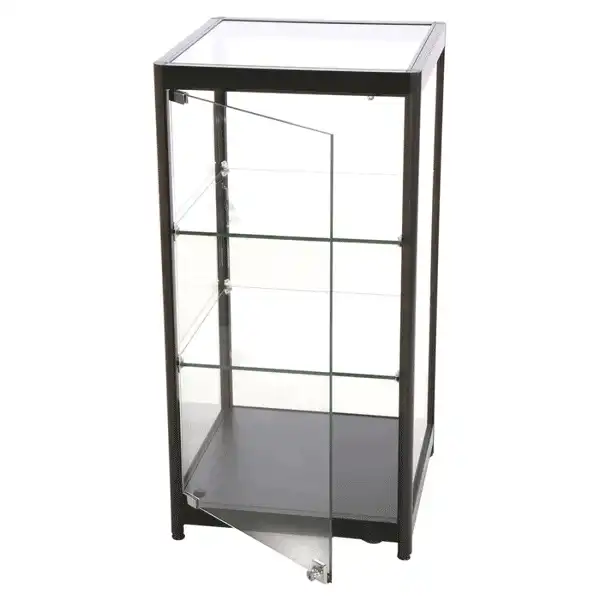 LED udstillingsmontre sort 45 x 90 x 45 cm-detalje-01