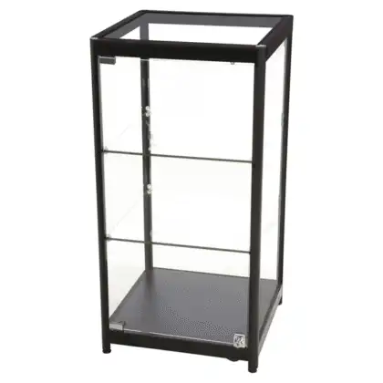 LED udstillingsmontre sort 45 x 90 x 45 cm