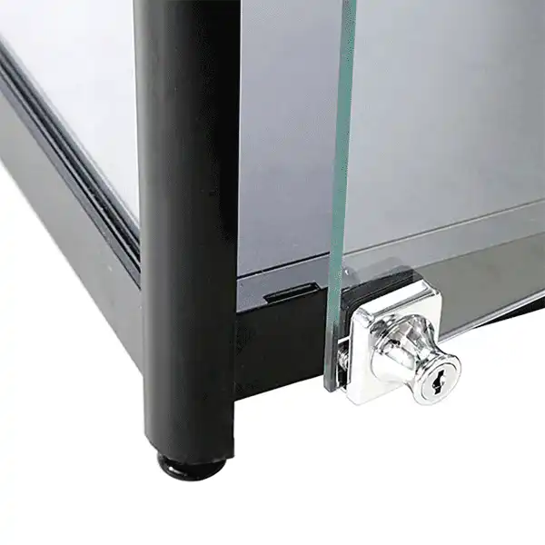 LED udstillingsmontre sort 45 x 90 x 45 cm-detalje-01