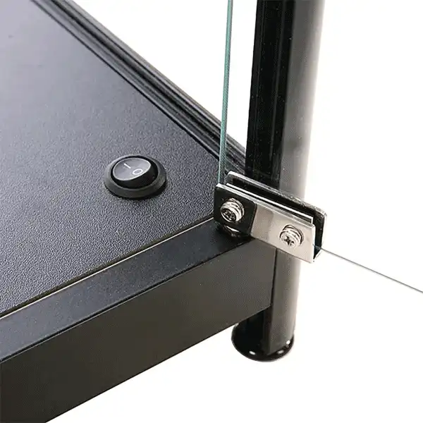 LED udstillingsmontre sort 45 x 90 x 45 cm-detalje-02