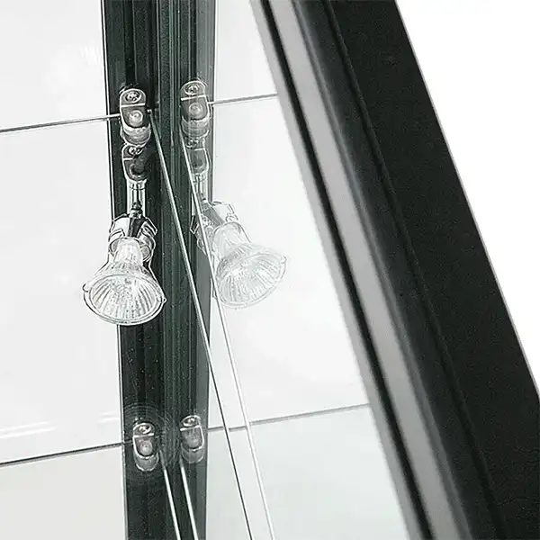 LED udstillingsmontre sort 45 x 90 x 45 cm-detalje-04