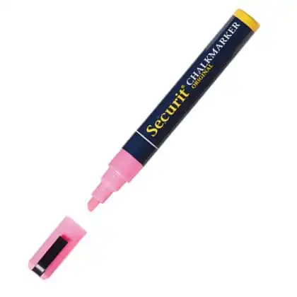 Lyserød kridt marker pen 6 mm nib