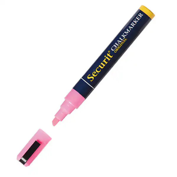 Lyserød kridt marker pen 6 mm nib