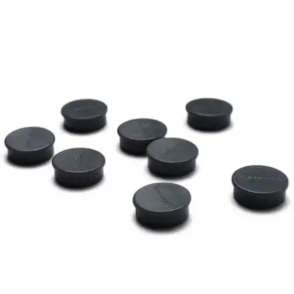 Magneter Ø 2 cm i sæt á 8 stk. Sort