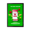 Magnet Plakat Ramme Slim A2 Sort