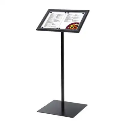 Fritstående menu opslagsskab sort 2xA4