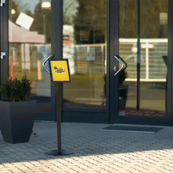 Menuboard Design Outdoor A4 med Snapramme 25mm - Billede 5