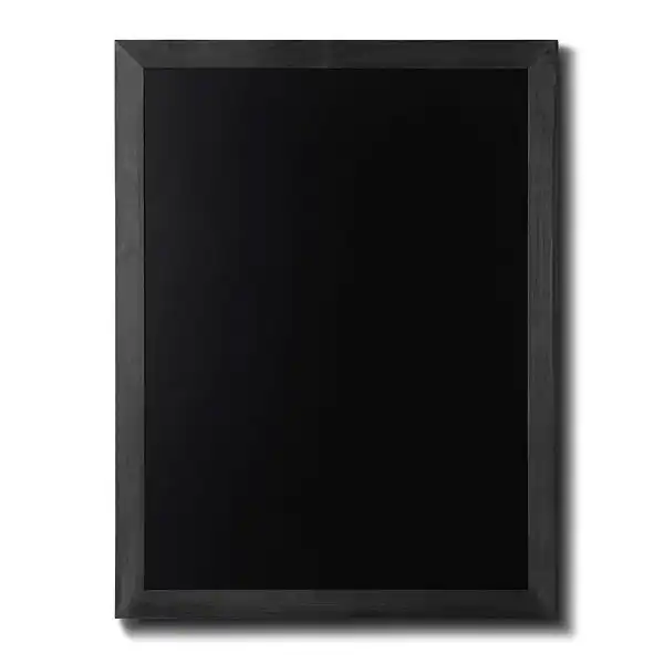 Menutavle med sortbejdset træramme 70x90 cm