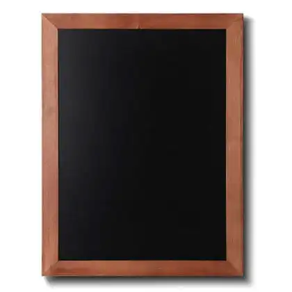 Menutavle med teaklook træramme 50x60 cm
