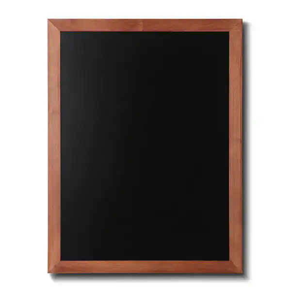 Menutavle med teaklook træramme 60x80 cm