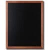 Menutavle med teaklook træramme 70x90 cm