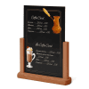 Menutavle Disk A4 Teak - Billede 2
